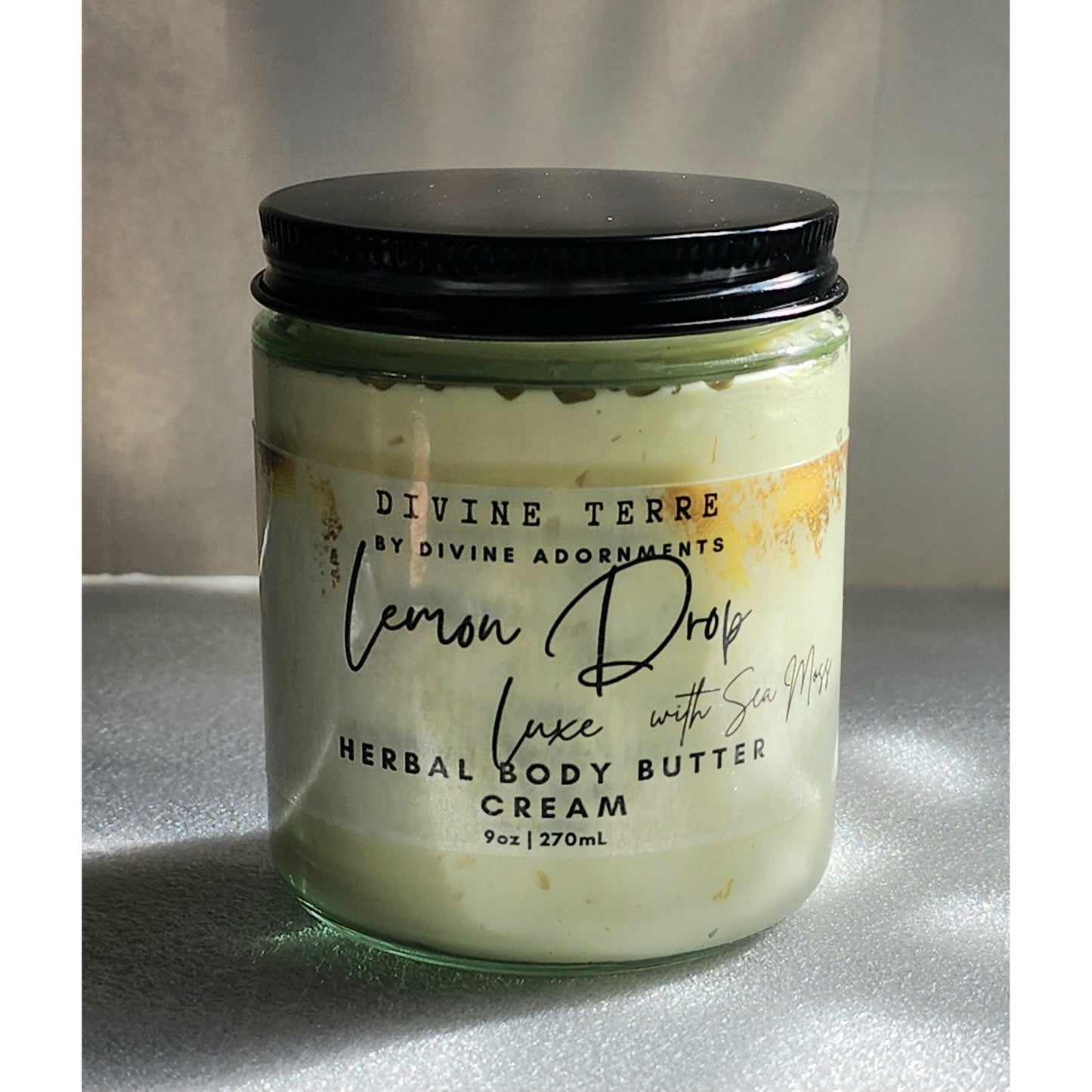 Lemon Drop Luxe body butter cream with Sea Moss